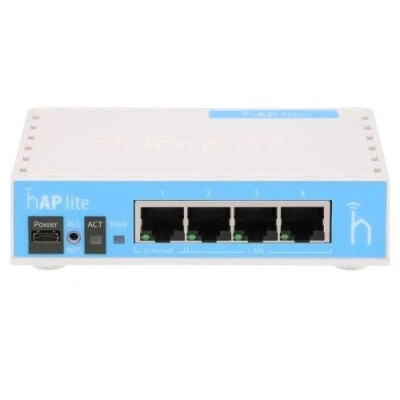Mikrotik hAP Lite Access Point Wi-Fi 2.4GHz Router Wireless Ethernet RB941-2ND