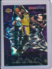 ANTHONY DAVIS 2020-21 HOOPS LIGHTS CAMERA ACTION PURPLE EXPLOSION HOLO FOIL
