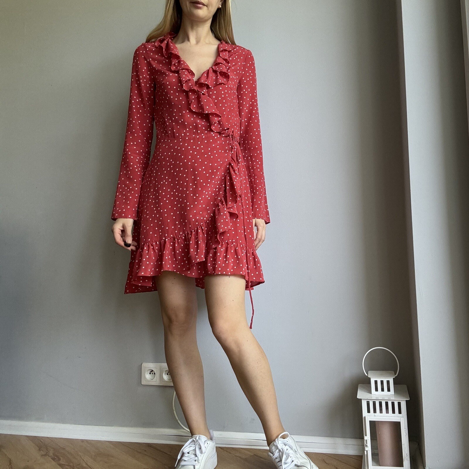 Réalisation Par Red Ruffled Alexandra Mini Wrap S… - image 7