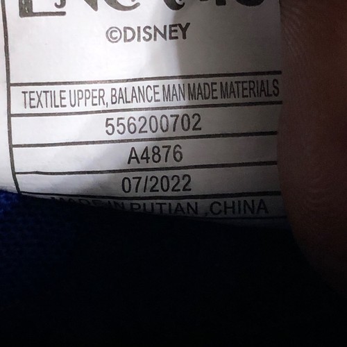 Disney Encanto Toddler Youth Size 6 Shoes Blue White Athletic High Top Sneakers - 第 11/12 張圖片