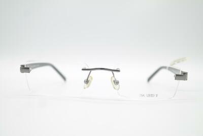 Marion Ramm 45F66 Silber Schwarz Randlos Brille Brillengestell eyeglasses Neu