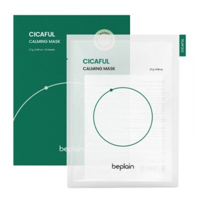 beplain Cicaful Calming Mask 27g x 10 Sheets Calming & Moisturizing