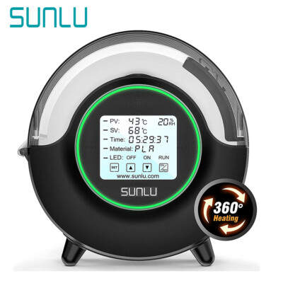SUNLU S2 3D Drucker Filament Dry Box S2 Schwarz,70  Max Temp,Mit Fan TPU PLA ABS