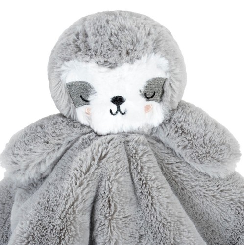 SOFT NEW Sloth Baby Security Blanket Plush Lovey Baby Gift by Gerber Just Born - Picture 2 of 3