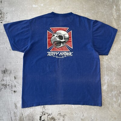 Vintage 80s Tony Hawk Shirt M/L Powell Peralta Skate Tee