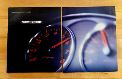 2003 Vintage 20''x12'' Print Ad Mazda 6 ZOOM ZOOM