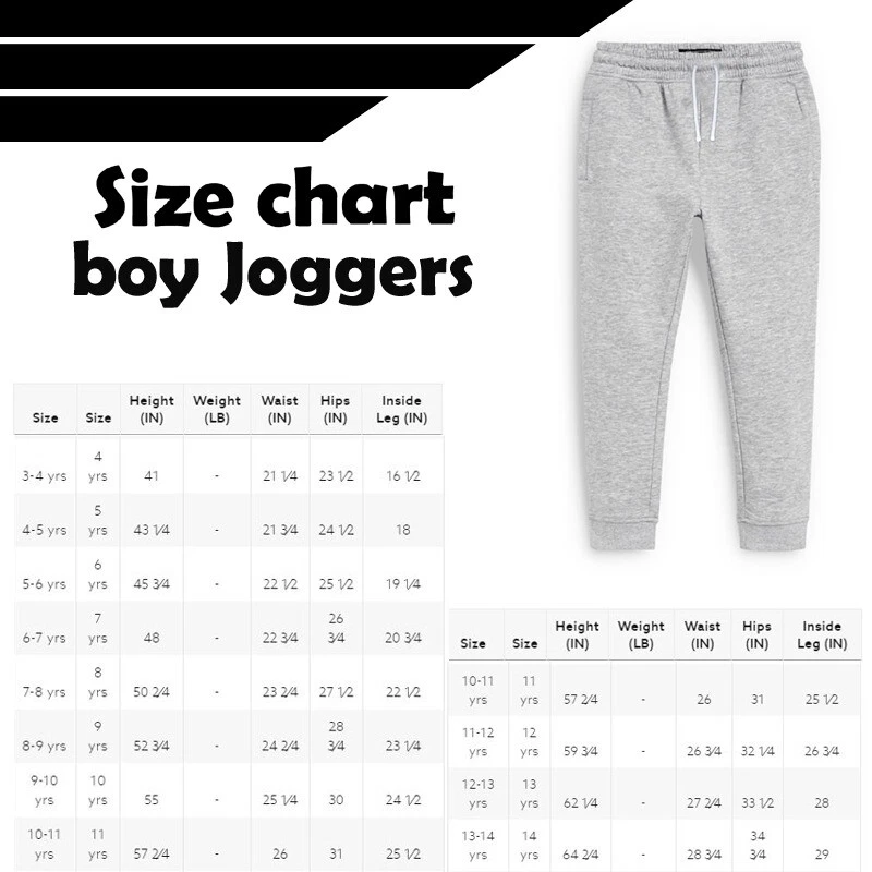 Kids Children Joggers Trousers Sports Jogging Pants Casual School Play PE Fleece - Image 2 of 2