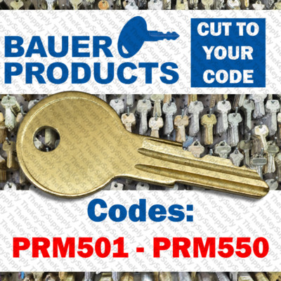 Bauer T handle Replacement Key Cut to Your Code PRM501-PRM550