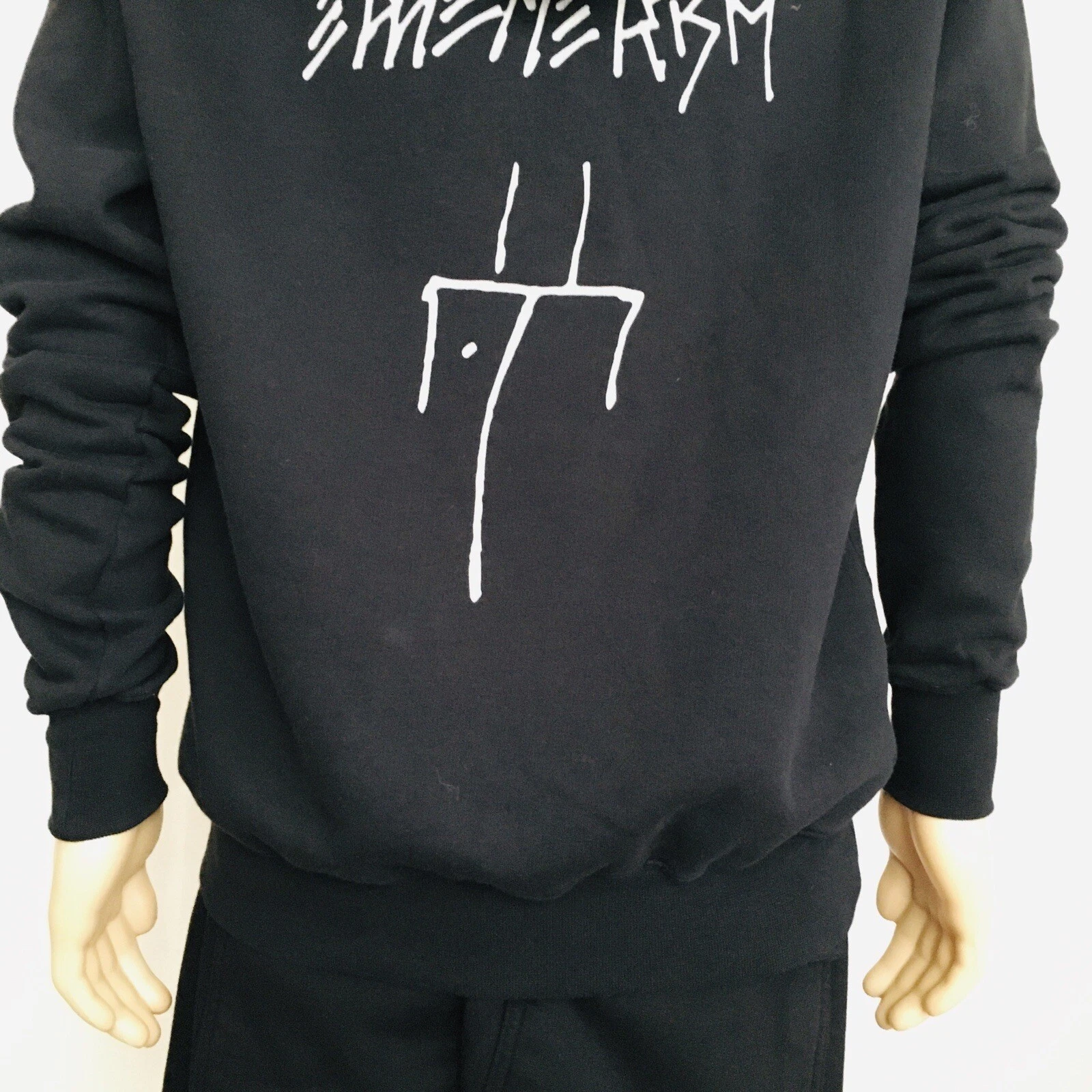 Rick Owens Drkshdw DU02B4289 Felpa con cappuccio Granbury Nero Perla Taglia S