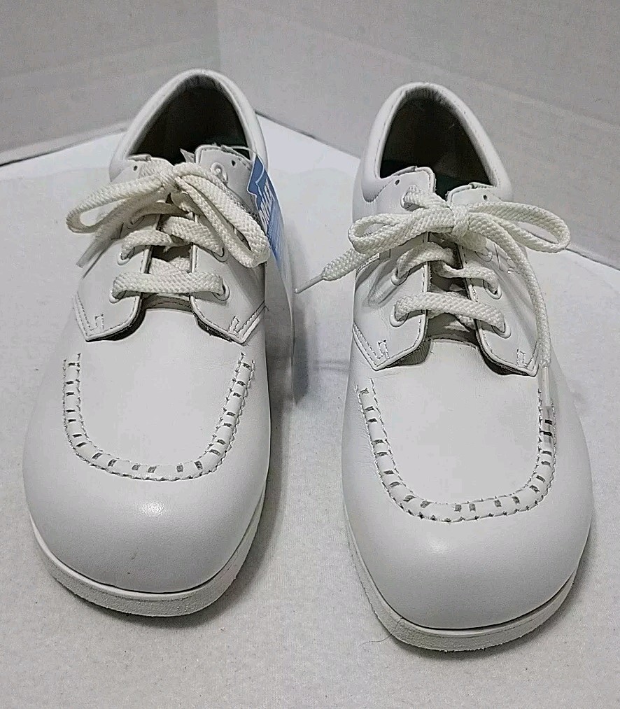 Drew Women Orthopedic Shoes White Size 9B Removable Insoles Dri-Lex