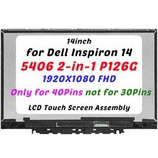 14" LCD Screen Digitizer for Dell Inspiron 14 5406 2n1 P126G P126G004 40Pins FHD