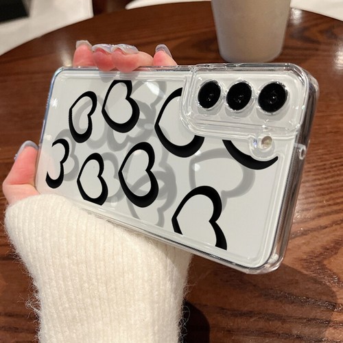 For Samsung Galaxy S25 Ultra S24FE S23 S22 S21 Heart Phone Case Shockproof Cover - Picture 8 of 17