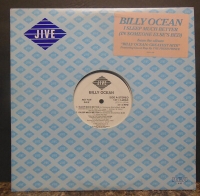 Billy Ocean - I Sleep Much Better (In Someone Else's Bed) , 12'' Maxi NM  (T)