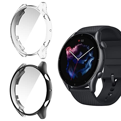 ToVioc [2 Pezzi] Custodia Full Protezione Compatibile con Amazfit GTR 3 (L2H)