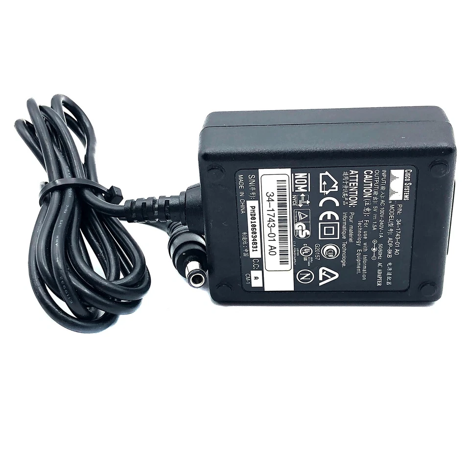 NEW Genuine Cisco AC Adapter ADP-8KB Power Supply 5V 1.5A 5.5x2.5mm - Image 2 of 4