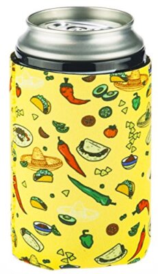 Taco Collapsible Neoprene Can Coolie - Drink Cooler