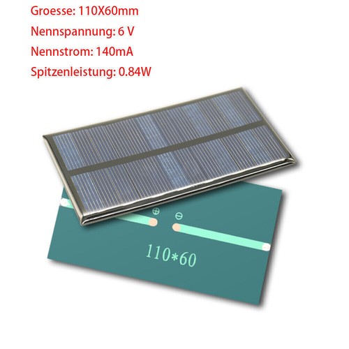 Solarzelle 0.5V 1V 1.5V 2V 2.5V 3V 4V 4.5V 5V 5.5V 6V 7V 10V Solarpanel - Bild 82 von 87