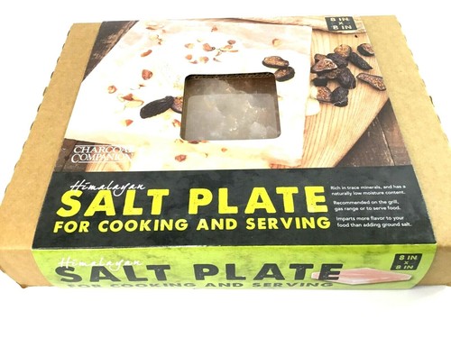 HIMALAYAN SALT PLATE 8" x 8" x 2" - For Cooking and Serving~ Free Shipping!!!