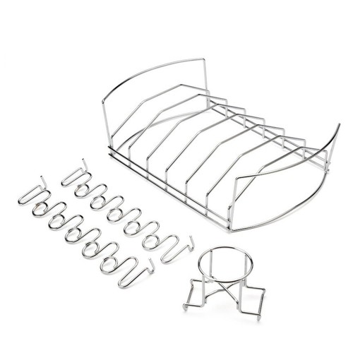 Cesta de barbacoa para barbacoa Cuisinart 4 en 1 14,5"" x 9,5"" cesta estante de ala estante NUEVO - Imagen 7 de 8