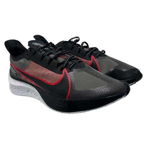 Nike Mens 9.5 Zoom Gravity Running Sneakers Black University Red BQ32020-005 - Picture 2 of 17