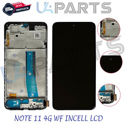For Xiaomi Redmi Note 11 4G INCELL LCD Touch Screen Digitizer Display + Frame