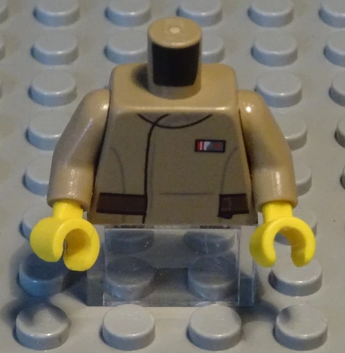 Lego figure accessories top torso dark beige with decor Star Wars