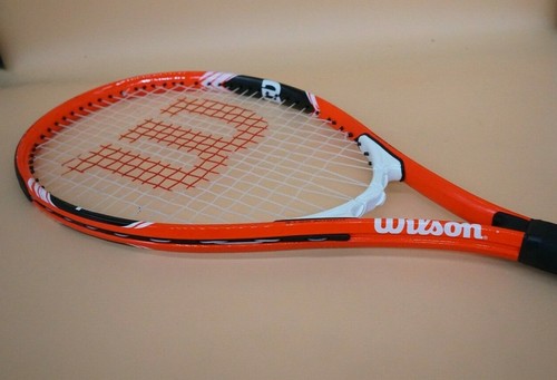 Wilson Roger Federer Tennis Racquet Adult Strung Perforated Grip Stop Shock Pads - Picture 5 of 11