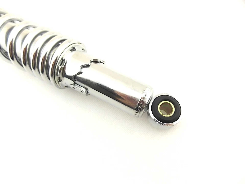 AMORTIGUADORES TRASEROS KAWASAKI KH400 320mm JBS CROMADOS OJO A OJO Foto 3 de 4