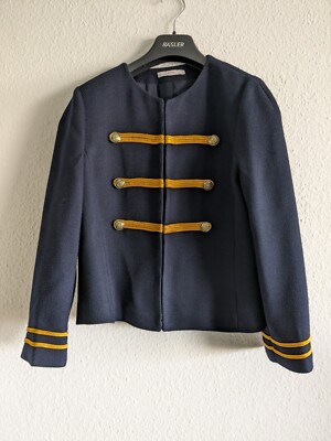 Esprit Damen Blazer Jacke Uniform mit Messingknöpfen dunkelblau Gr. M