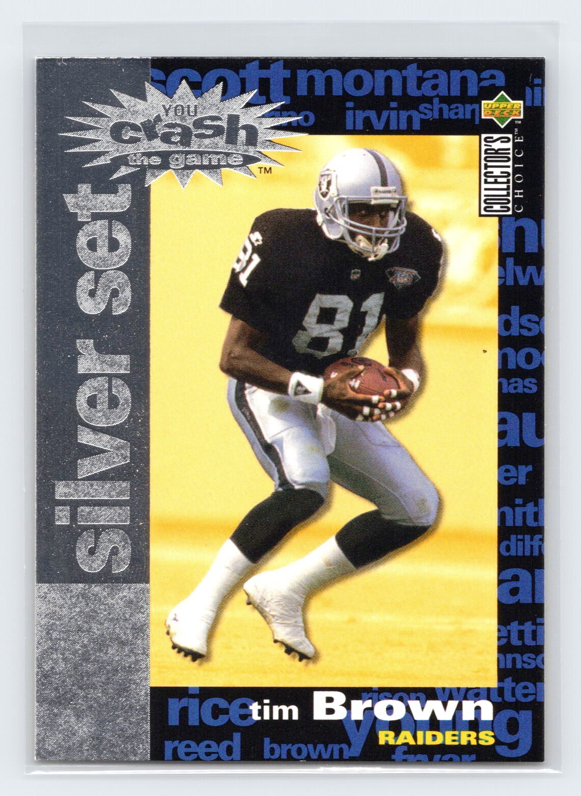 1995 Collector's Choice #C23 Tim Brown You Crash the Game Silver Set Exchange
