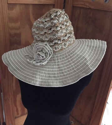 wire brim sun hat