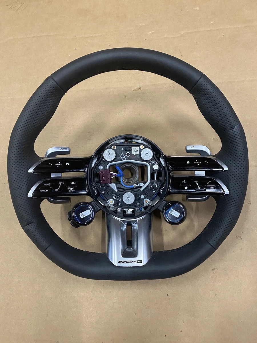 2022-2023 MERCEDES-BENZ SL55 E53 AMG DRIVER STEERING WHEEL LEATHER 
