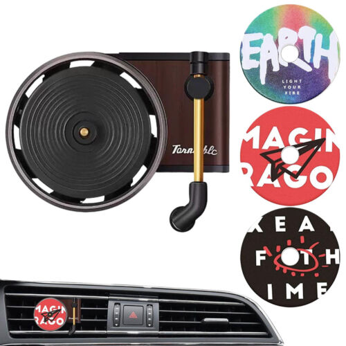 Record Player Car Air Freshener Aromatherapy Diffuser Car Vent Clip Fragrance