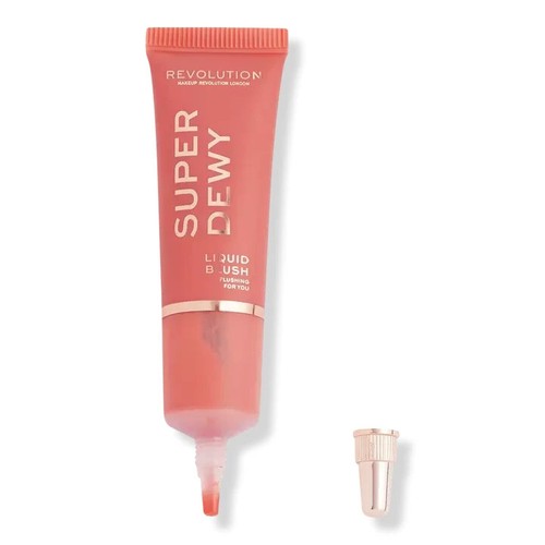 2PK Makeup Revolution Super Dewy Liquid Blush .5oz Flushing for You Rose - 第 1/2 張圖片
