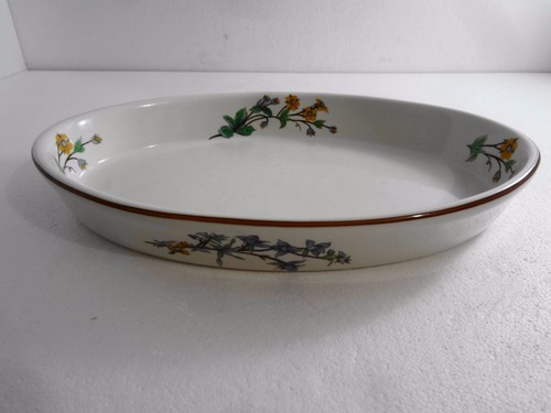 Woodhill Citation Floral Oval Baker Casserole Vegetable Bowl 13 x 8 1/2 - Picture 2 of 4