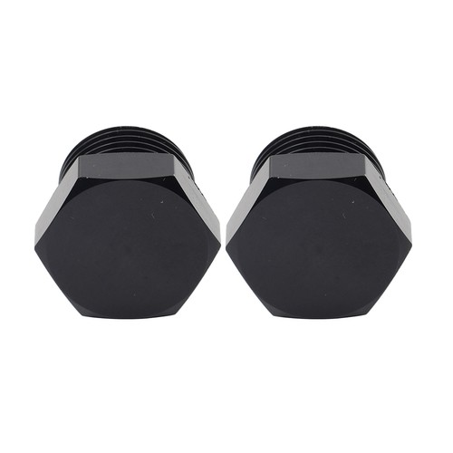 2X Aluminium 12AN AN12 Block off Cap ORB Plug Male Fitting Adapter W/O-Ringe - Picture 4 of 11