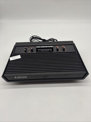 Vintage ATARI 2600 Darth Vader Video Computer System Black Console RECONDITIONED