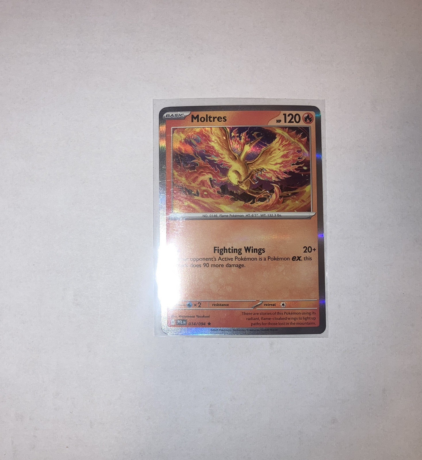 Moltres 14/94 Holo Rare Phantasmal Flames Pokémon TCG Card