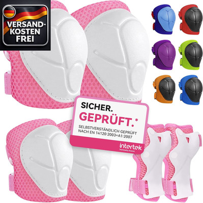 Kinder Protektoren Set 6-in-1 Schutzausrüstung für Skaten Inlinehockey Roller Sk