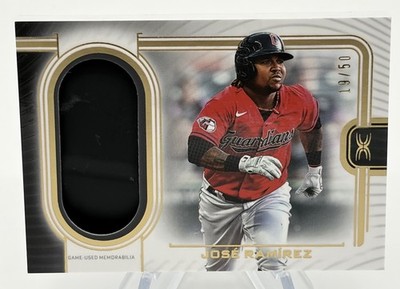 2023 Topps Definitive #DHC-JR Jose Ramirez /50 Helmet Collection Guardians