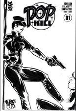 Pop Kill #1 (2025) Massive Sketch Variant Cover Comic W Original Dave Castr Art
