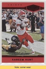 2018 Panini Plates & Patches Red 10/10 Kareem Hunt #89 READ 5x8