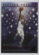 2019-20 Panini Clearly Donruss Defying Gravity Red 31/49 DeMar DeRozan #7 11p9