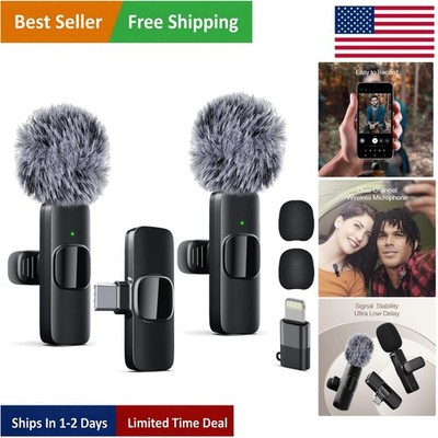 Omnidirectional Wireless Lavalier Microphone for YouTube Podcasts & Livestreams