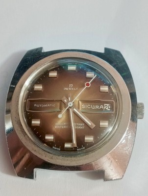 Sicura 17 Jewels Automatik Swiss Made Vintage Uhr (Top Zustand)