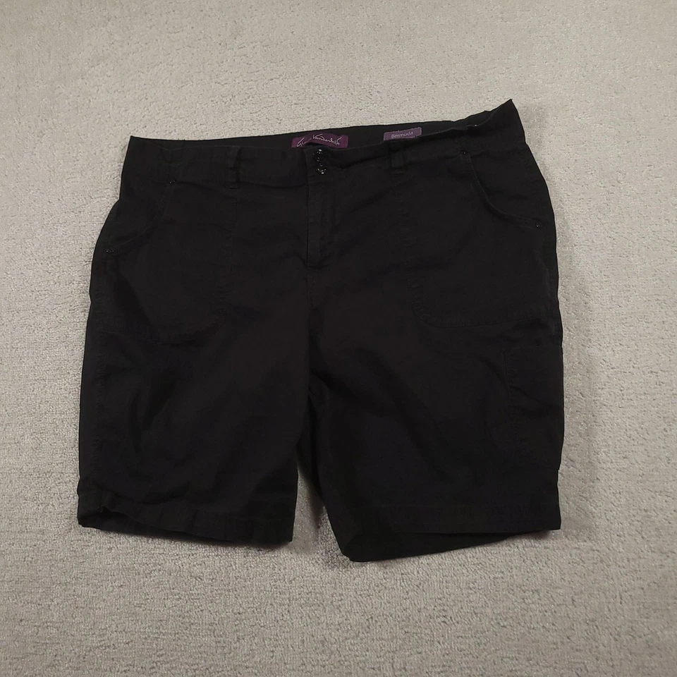 Bermudas Gloria Vanderbilt para mujer 18 W elásticas informales talla grande Foto 2 de 4