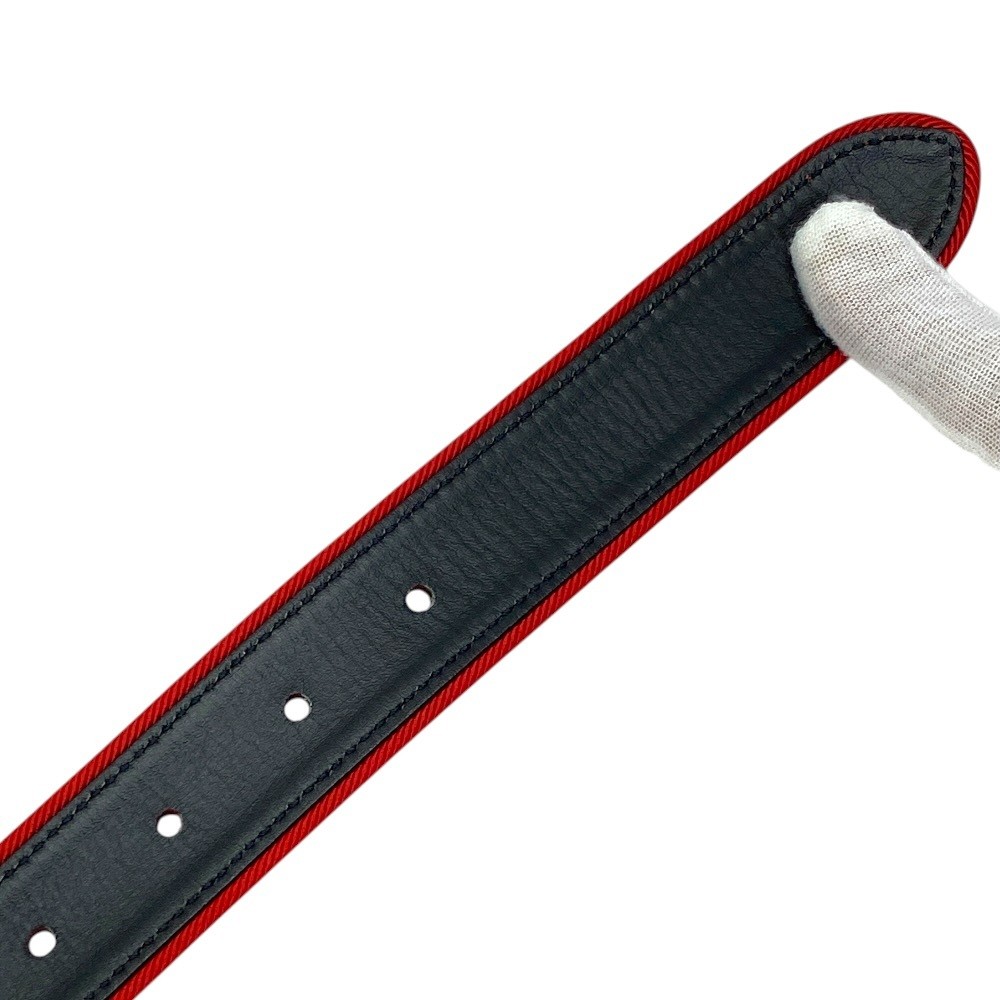 Cartier Panthere Belt Red Gold Leather Logo Size M Vintage  display picture 1