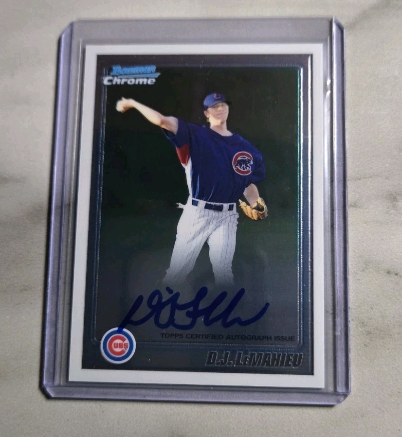 2010 Bowman Chrome Dj Lemahieu Auto #bcp110