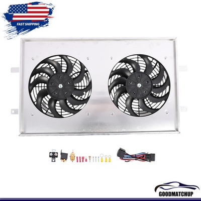 #ad 28quot; Aluminum Shroud Electric Fan For 99 13 Chevy Silverado GMC Sierra 1500 2500 $80.09