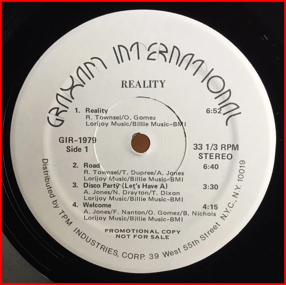 70s SOUL FUNK LP Reality-selftitled GRAHAM INT'L PROMO - ULTRA RARE - MINT mp3 - Image 2 of 2